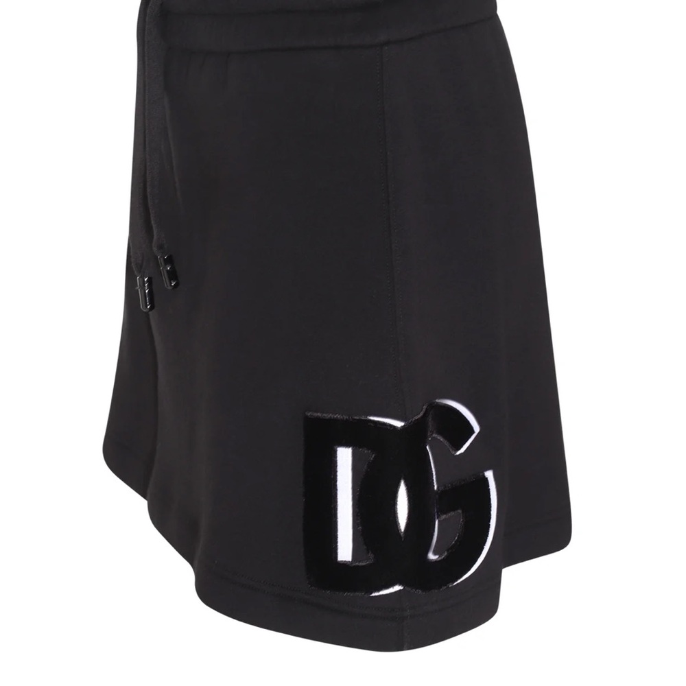 Dolce & Gabbana Logo Patch Jersey Miniskirt